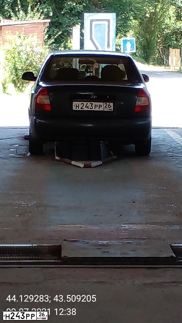 Фото автомобиля TAGAZ ACCENT, 2008 — госномер М191СР26. Цвет: ТЕМНО-СЕРЫЙ