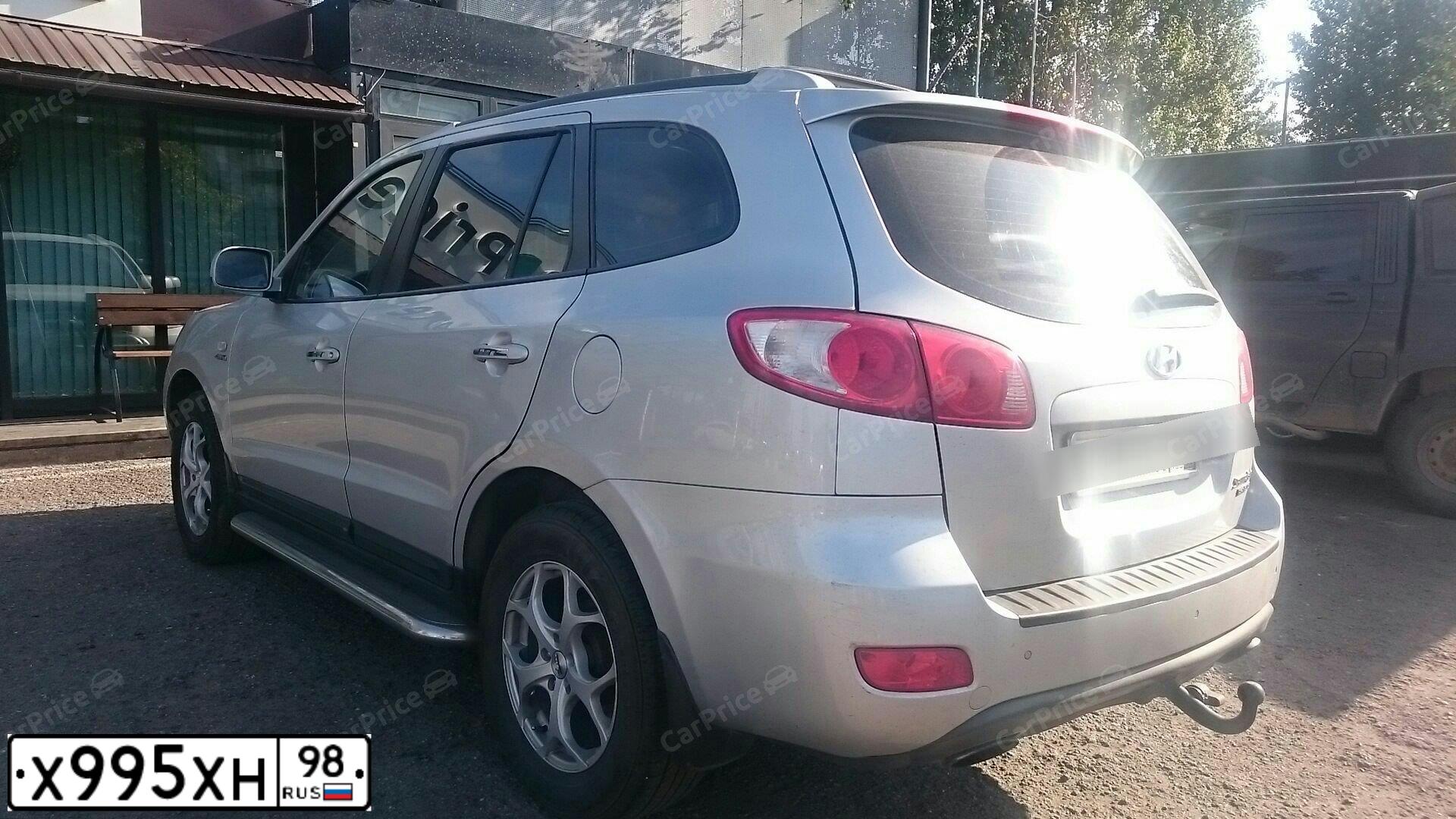 Фото автомобиля HYUNDAI I SANTA FE, 2007 — госномер В790ТТ790. Цвет: Серебристый