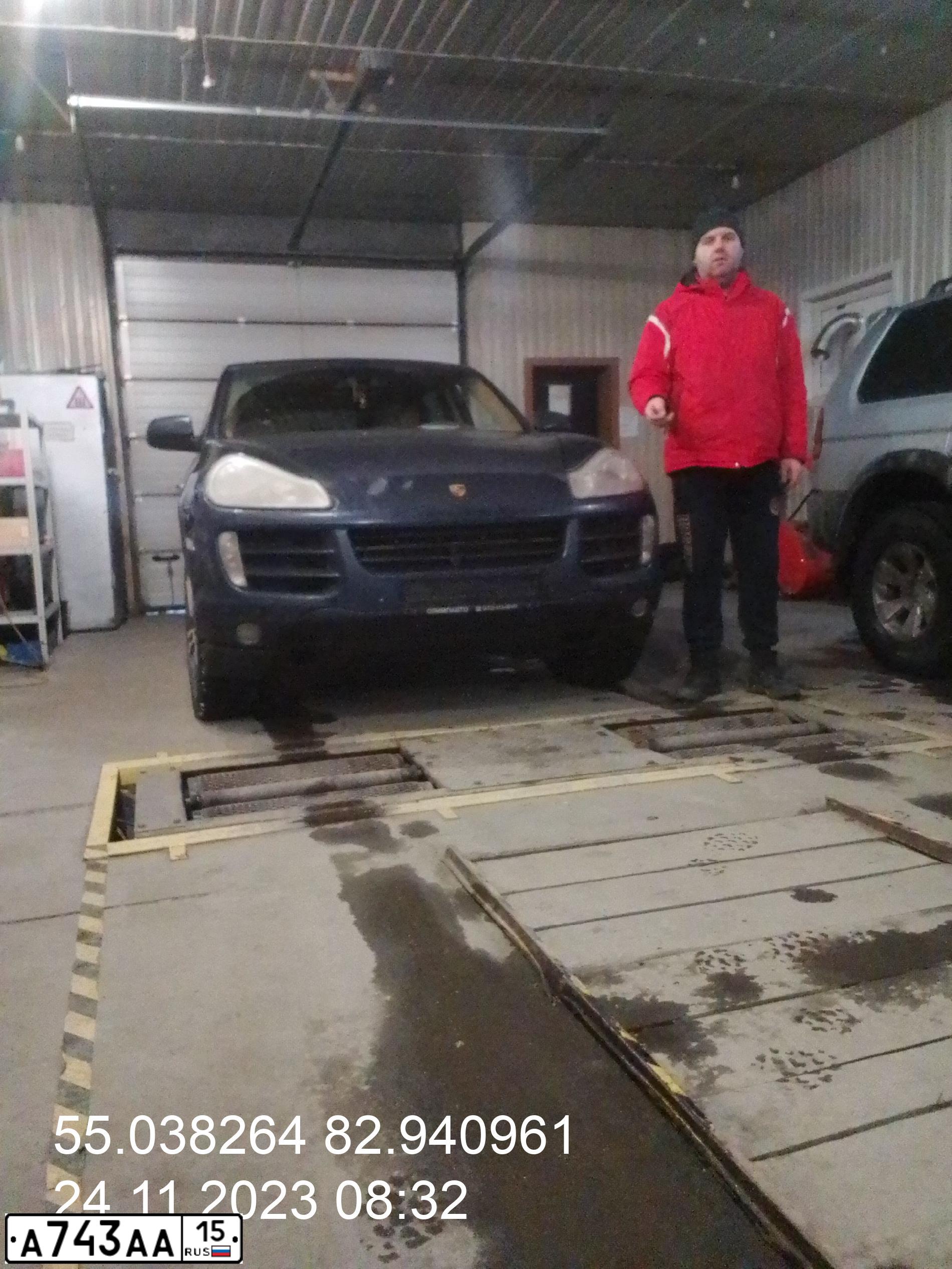Фото автомобиля PORSCHE CAYENNE, 2007 — госномер Х018ВМ154. Цвет: синий