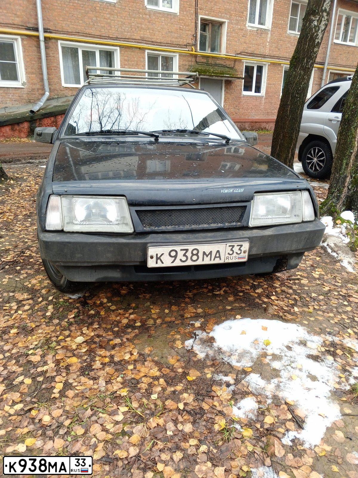 Фото автомобиля LADA 2109 SAMARA, 1999 — госномер К938МА33. Цвет: СЕРЕБРИСТО-ЧЕРНЫЙ