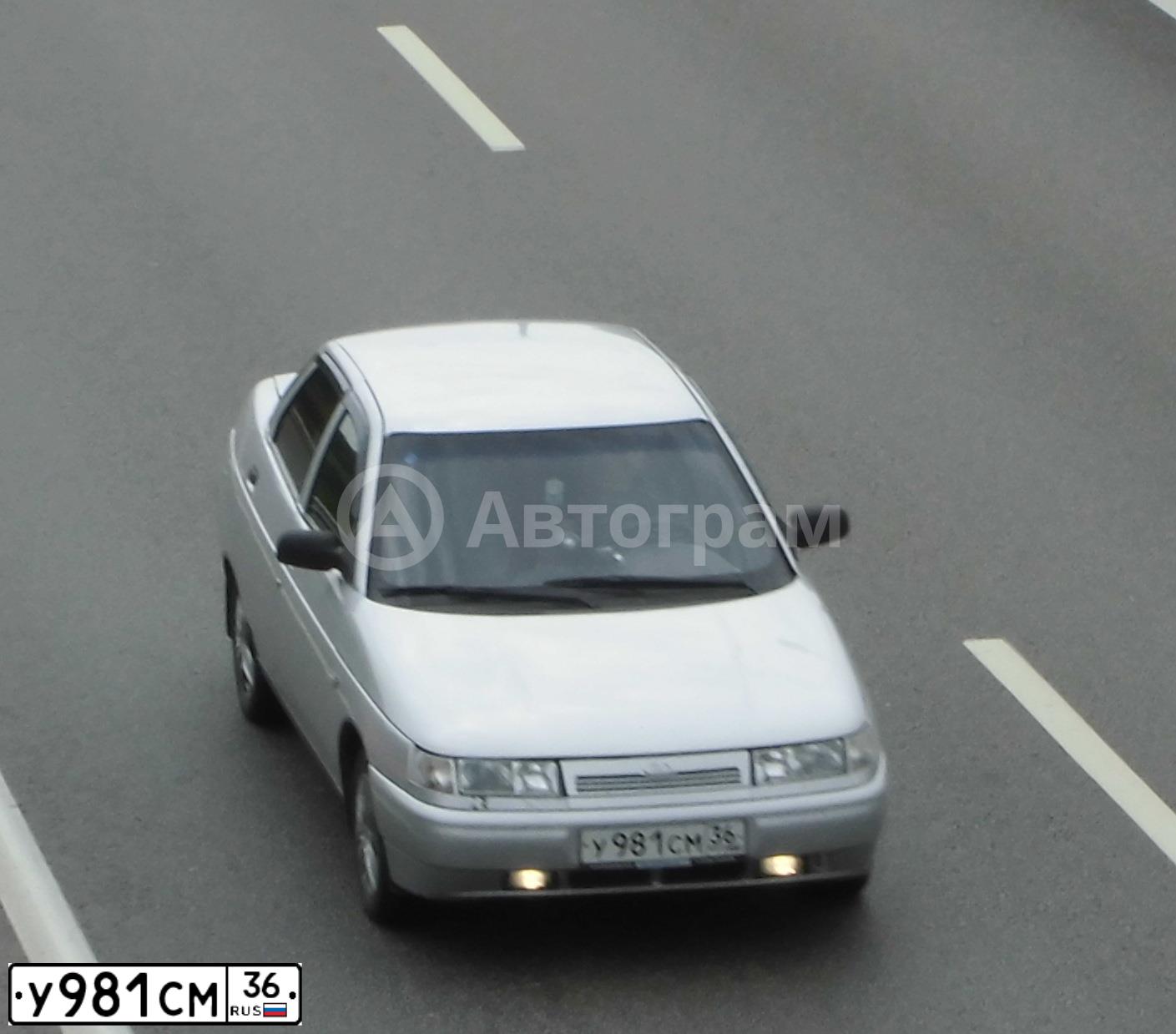 Фото автомобиля BOGDAN 2110/2111, 2010 — госномер У981СМ36. Цвет: СЕРЕБРИСТЫЙ