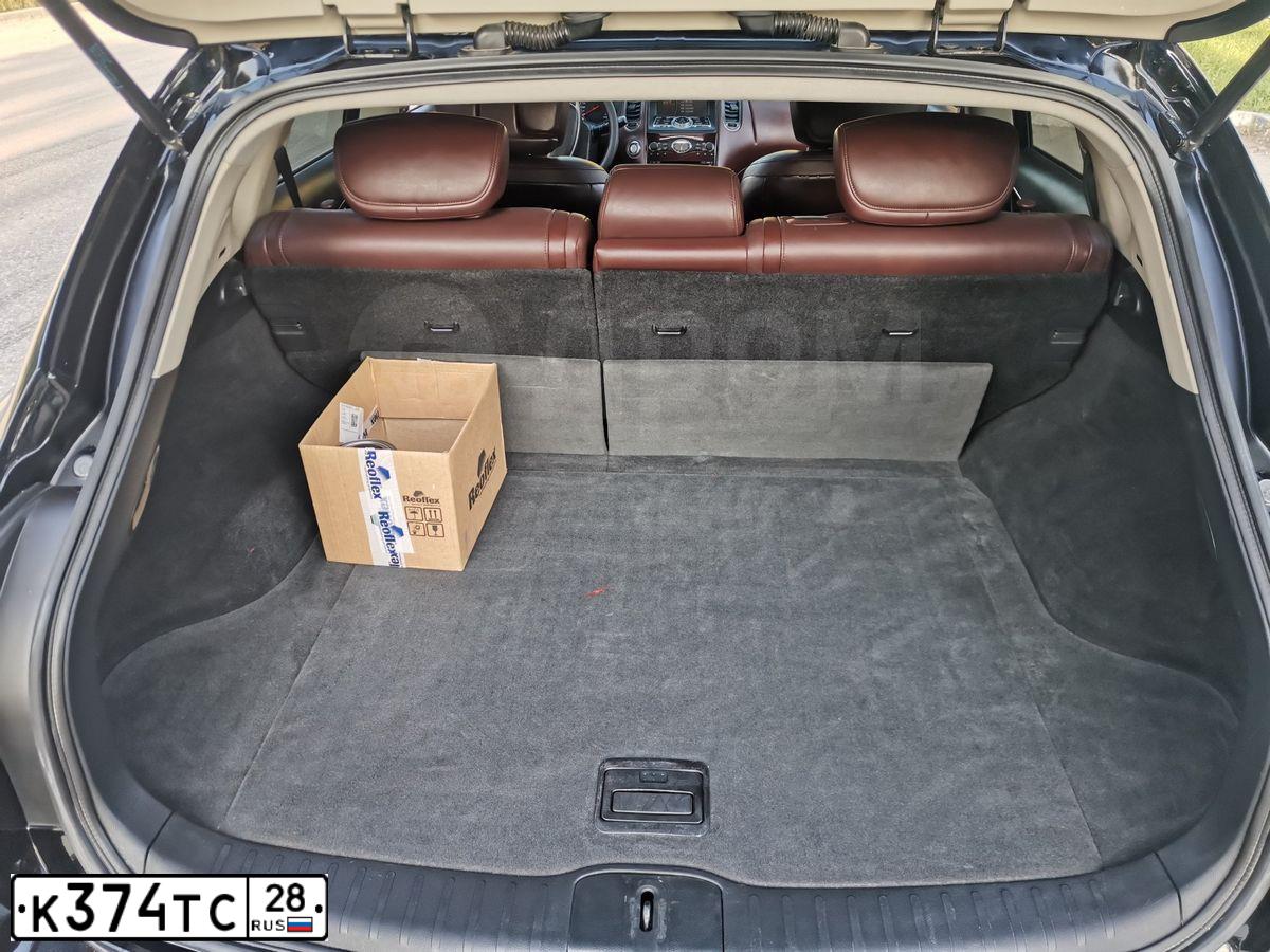 Фото автомобиля INFINITI QX50 /EX/, 2008 — госномер А028ТХ28. Цвет: ЧЕРНЫЙ