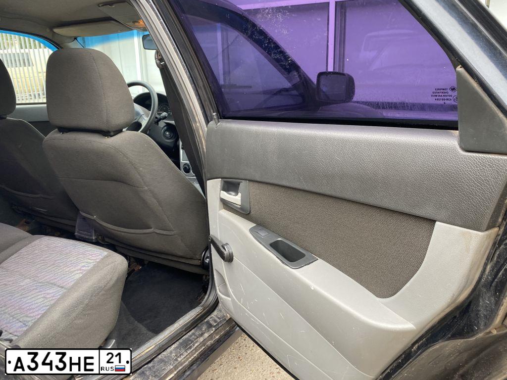 Фото автомобиля LADA 2172 PRIORA, 2008 — госномер А343НЕ21. Цвет: ГРАФИТОВЫЙ МЕТАЛЛИК