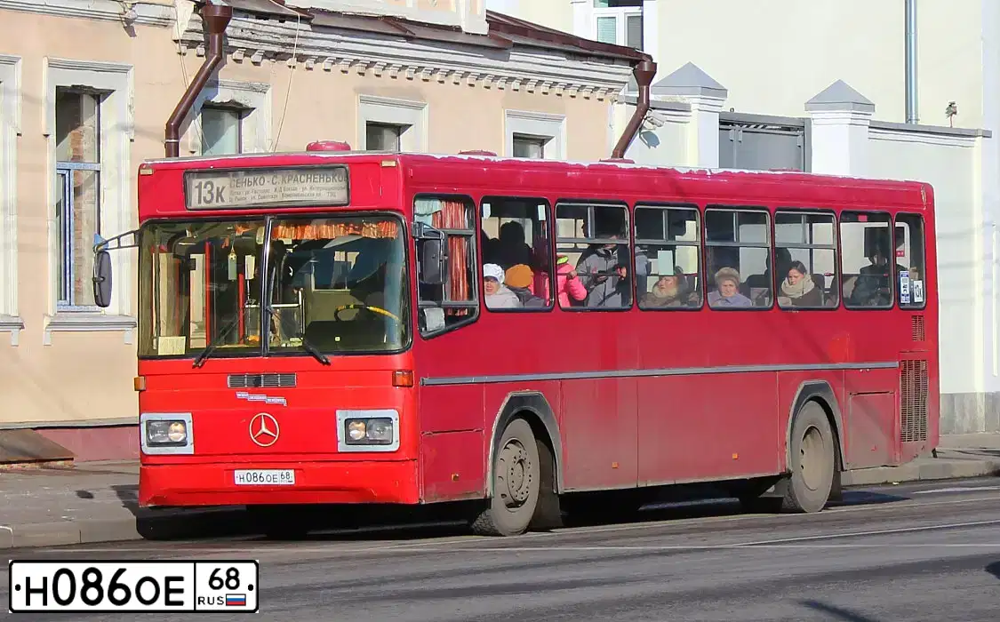 Фото автомобиля MERCEDES O 325, 1994 — госномер Н086ОЕ68. Цвет: БЕЛЫЙ