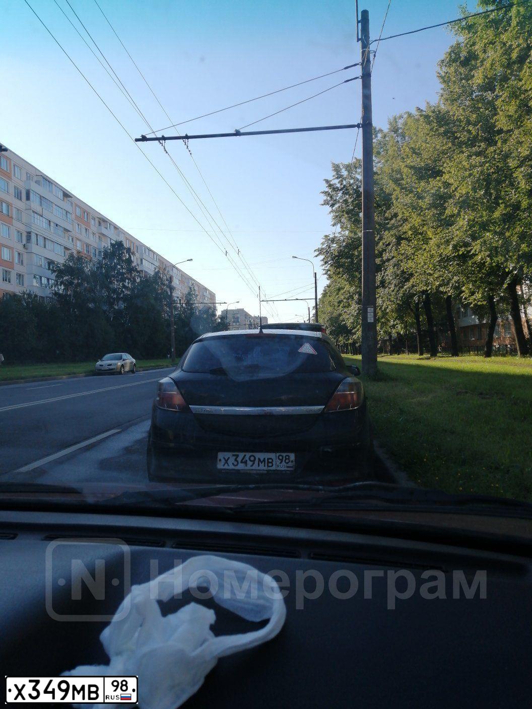 Фото автомобиля OPEL ASTRA, 2008 — госномер Х349МВ98. Цвет: ЧЕРНЫЙ
