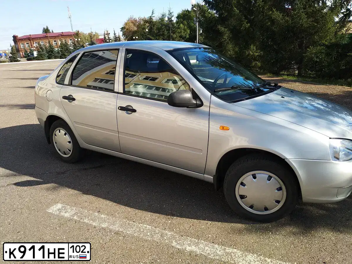 Фото автомобиля LADA 1118 KALINA, 2008 — госномер К911НЕ102. Цвет: СЕРЕБРИСТЫЙ