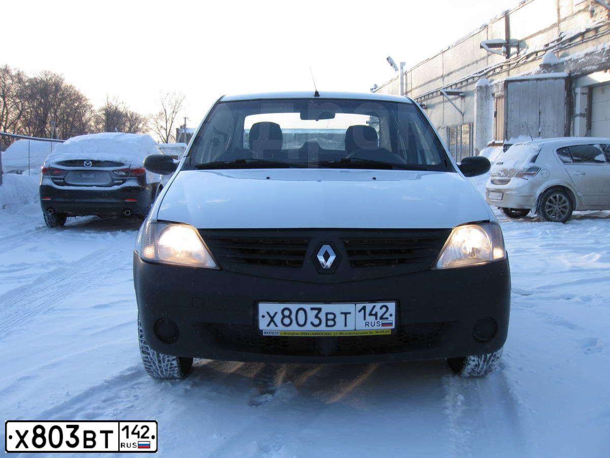 Фото автомобиля РЕНО ЛОГАН (SR), 2007 — госномер Х660НЕ142. Цвет: Белый
