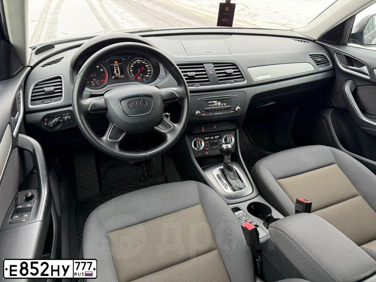 Фото автомобиля AUDI Q3, 2012 — госномер Е852НУ777. Цвет: ЧЕРНЫЙ