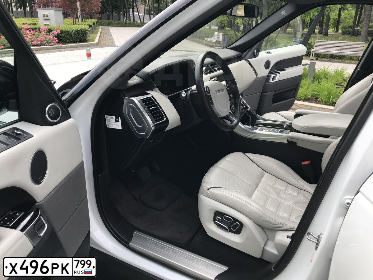 Фото автомобиля LANDROVER RANGE ROVER SPORT, 2014 — госномер Т918ВУ39. Цвет: Белый