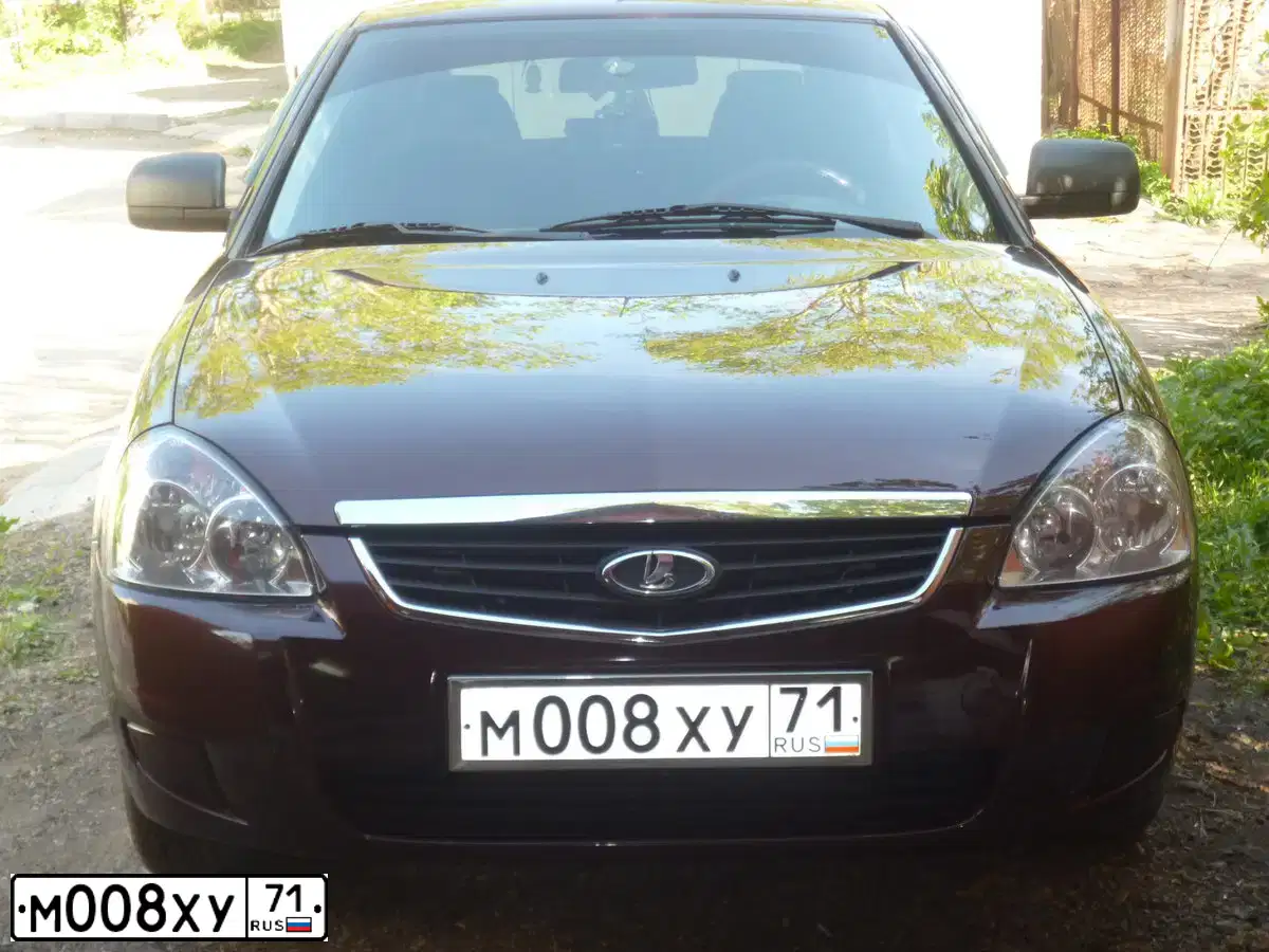 Фото автомобиля LADA 2170 PRIORA, 2012 — госномер Т456СВ71. Цвет: ТЕМНО-ВИШНЕВЫЙ