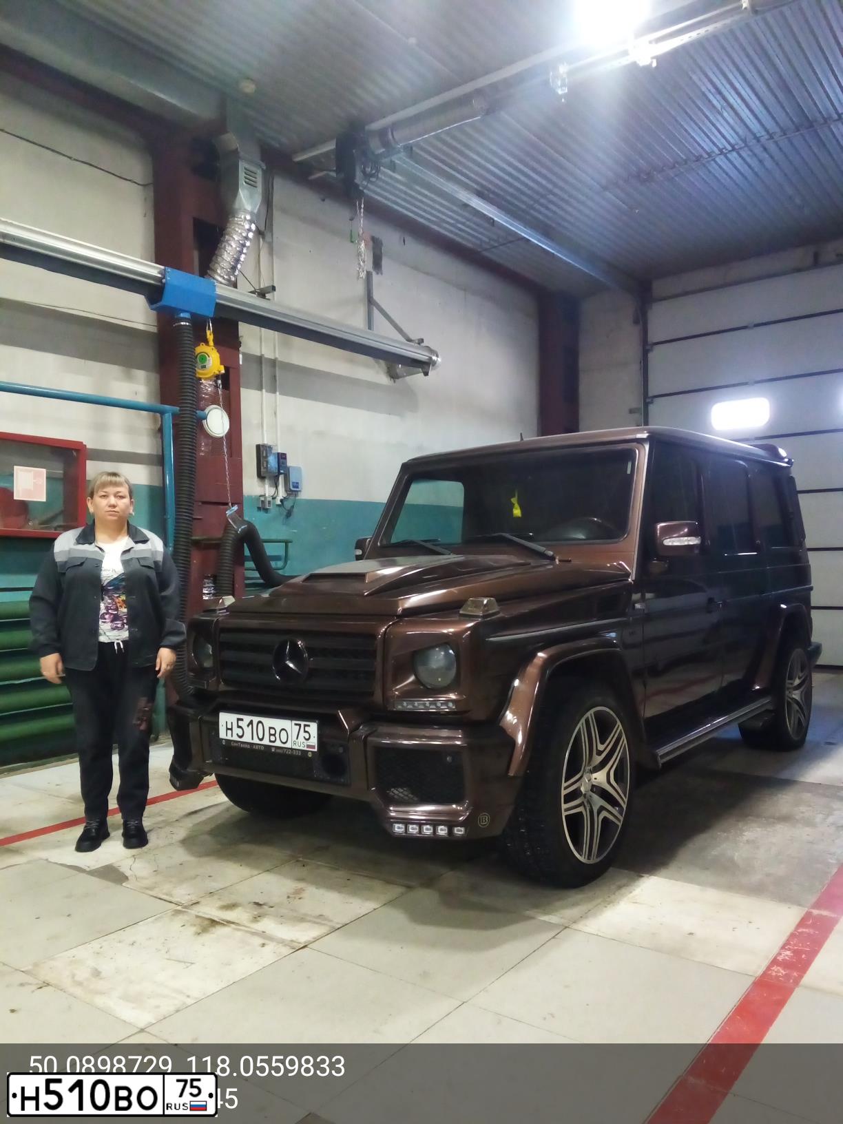 Фото автомобиля MERCEDES G-KLASSE, 1999 — госномер А500ХК178. Цвет: Коричневый