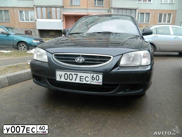 Фото автомобиля TAGAZ ACCENT, 2007 — госномер В081КС60. Цвет: ЧЕРНЫЙ