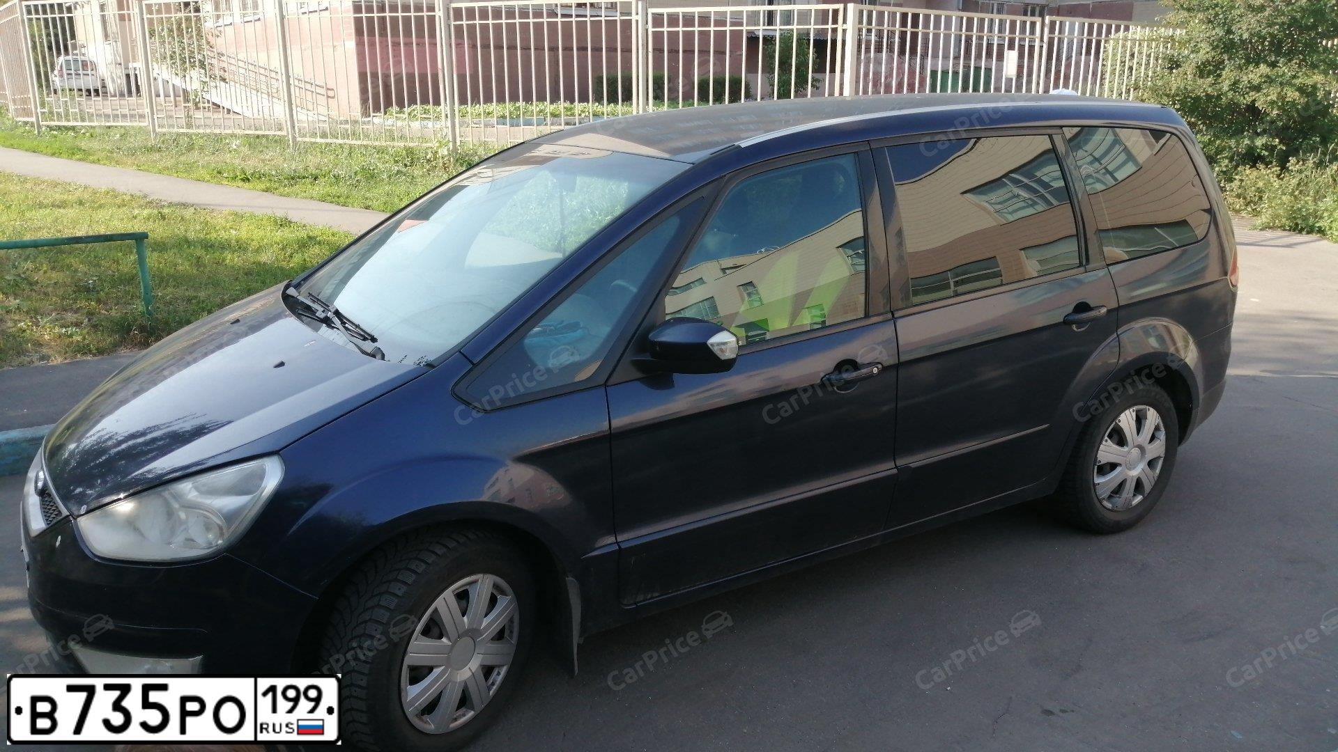 Фото автомобиля FORD GALAXY, 2008 — госномер В735РО199. Цвет: ТЕМНО-СИНИЙ
