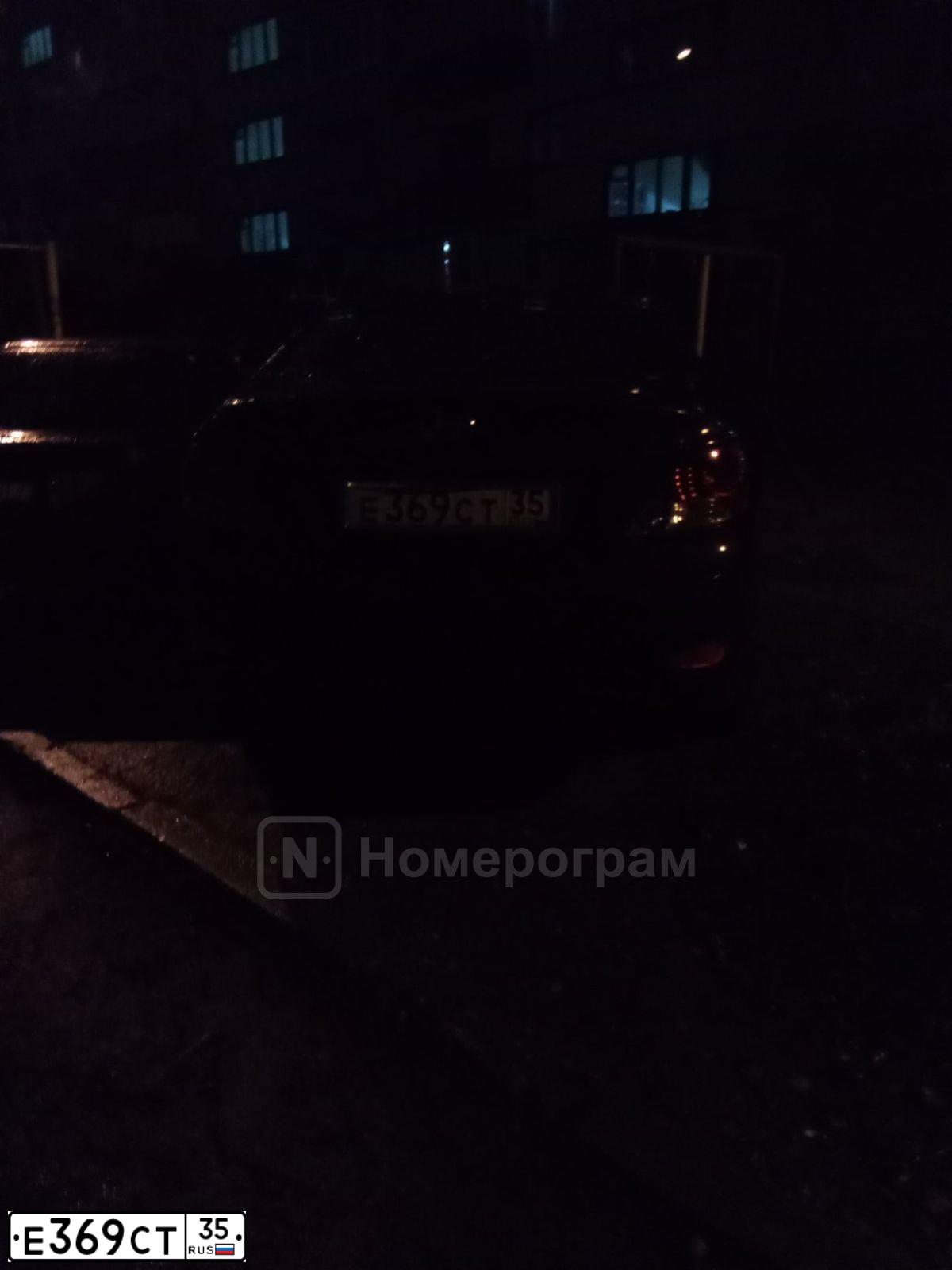 Фото автомобиля HYUNDAI SOLARIS, 2013 — госномер Е369СТ35. Цвет: ФИОЛЕТОВЫЙ