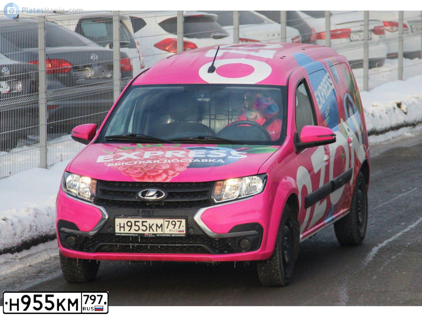 Фото автомобиля LADA LARGUS, 2021 — госномер У537АХ550