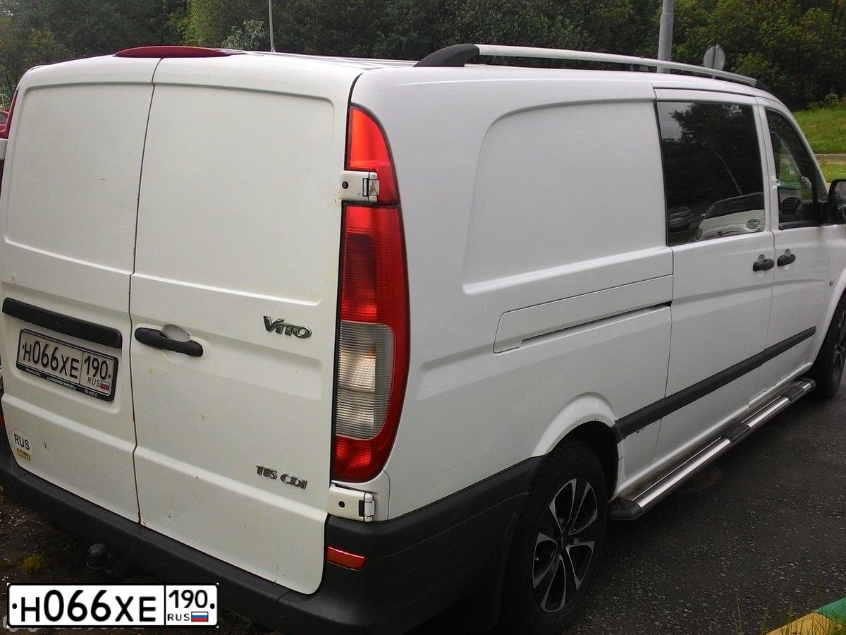 Фото автомобиля MERCEDES VITO, 2004 — госномер С567УУ152. Цвет: Белый