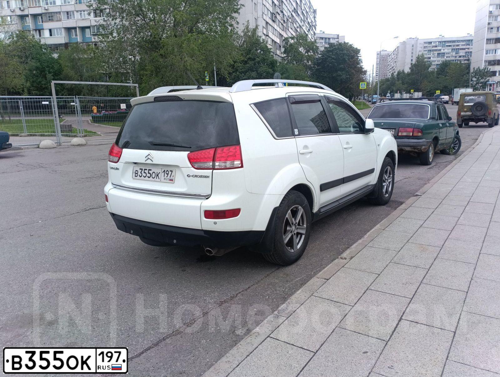 Фото автомобиля CITROEN C-CROSSER, 2011 — госномер Н636ЕХ40. Цвет: ЧЕРНЫЙ