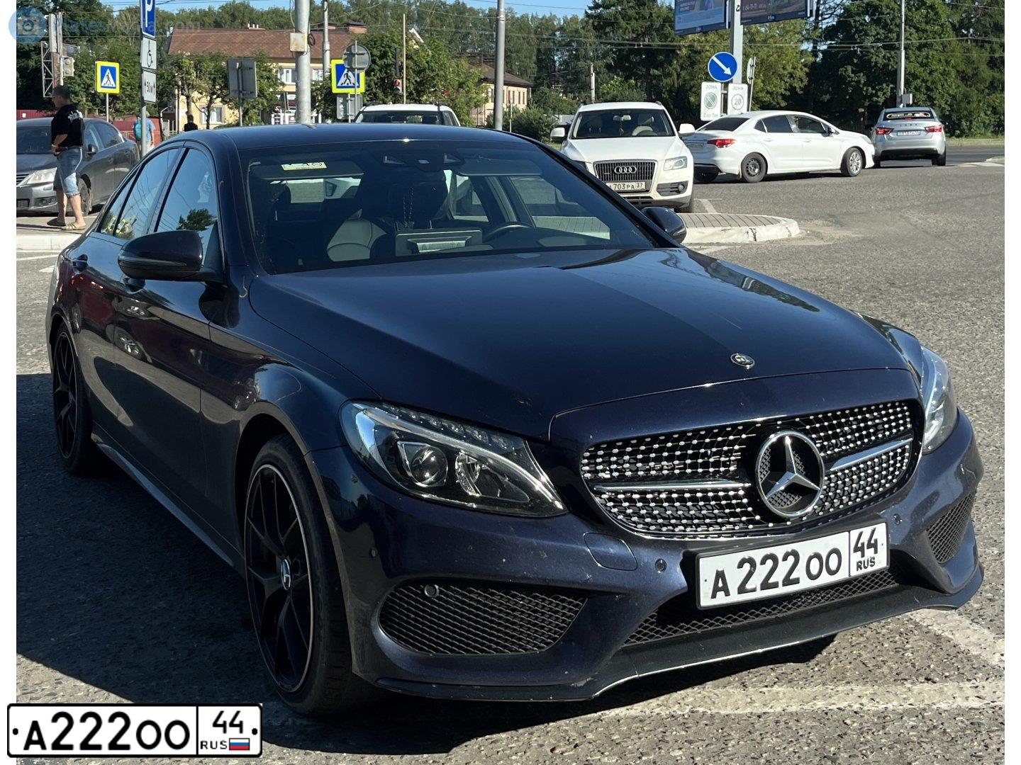 Фото автомобиля MERCEDES C-KLASSE, 2012 — госномер Т746АР58. Цвет: Белый