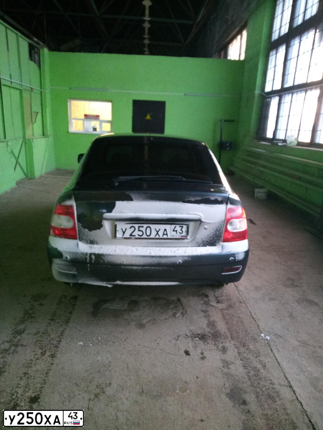 Фото автомобиля LADA 2172 PRIORA, 2012 — госномер К062МТ43. Цвет: Серо-Синий