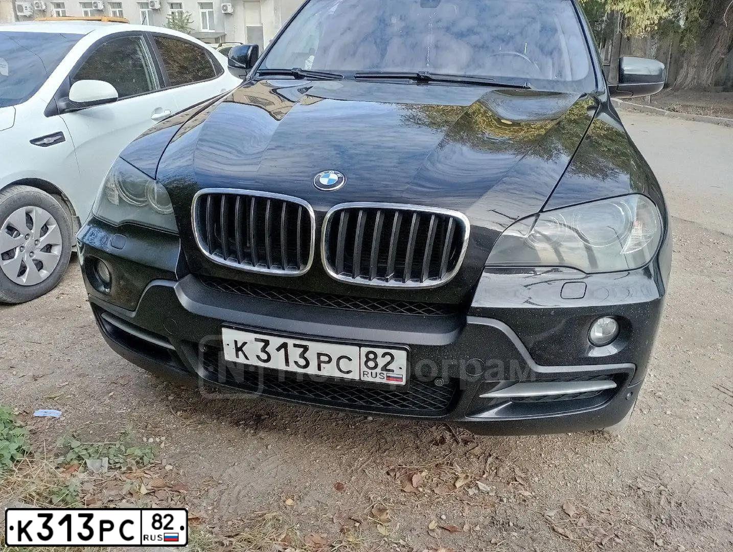 Фото автомобиля BMW X5, 2009 — госномер К313РС82. Цвет: ЧЕРНЫЙ