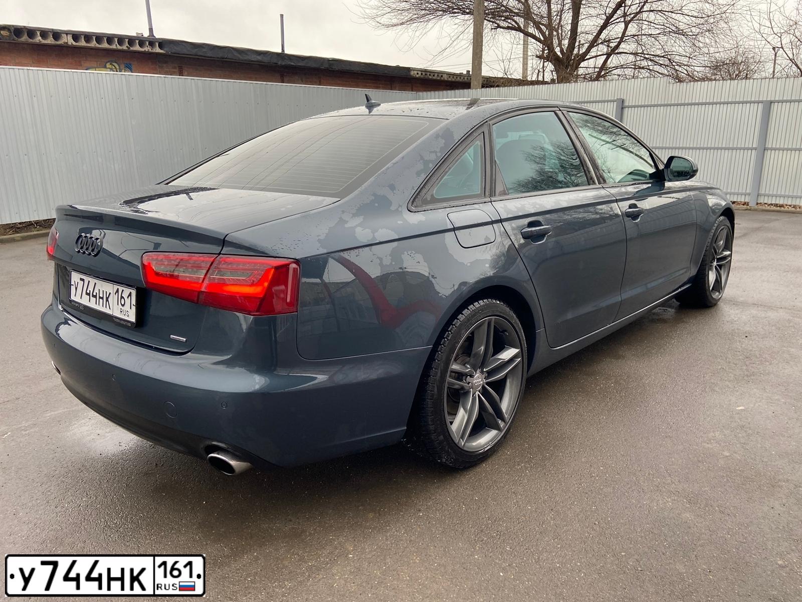 Фото автомобиля AUDI A6, 2011 — госномер С318ВА180. Цвет: Серо-Синий