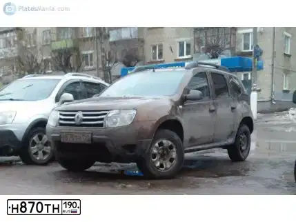 Фото автомобиля RENAULT DUSTER, 2012 — госномер А876ВО181. Цвет: Коричневый