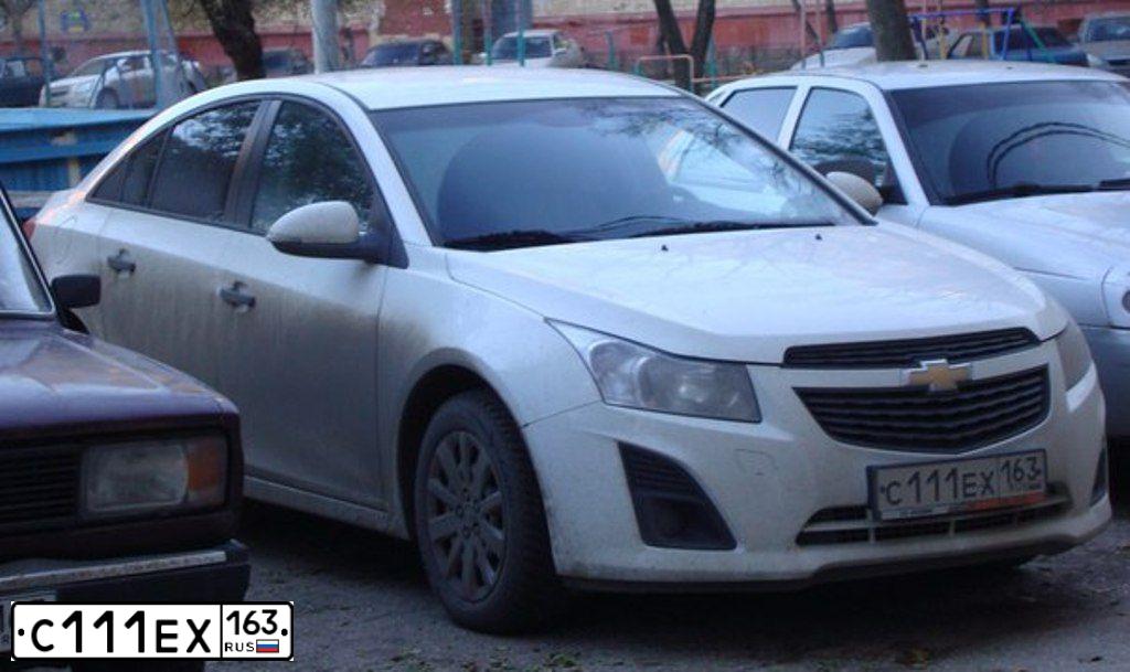 Фото автомобиля CHEVROLET CRUZE, 2014 — госномер С111ЕХ163. Цвет: БЕЛЫЙ