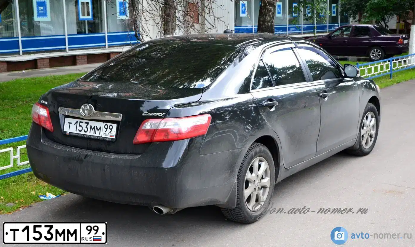 Фото автомобиля TOYOTA CAMRY, 2010 — госномер А486СЕ69. Цвет: ЧЕРНЫЙ