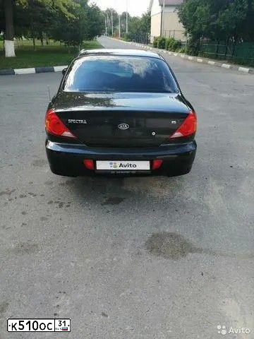 Фото автомобиля KIA SPECTRA, 2008 — госномер К510ОС31. Цвет: ЧЕРНЫЙ