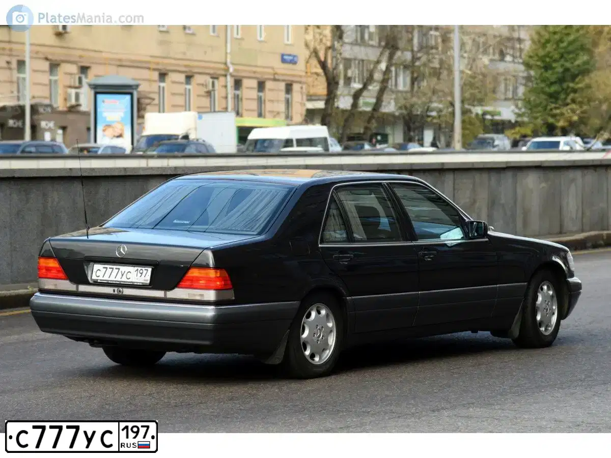 Фото автомобиля MERCEDES S-KLASSE, 1994 — госномер А040ТН77. Цвет: ЧЕРНЫЙ