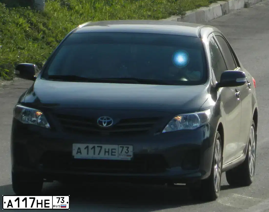 Фото автомобиля TOYOTA COROLLA, 2012 — госномер Н752СС73. Цвет: Серый