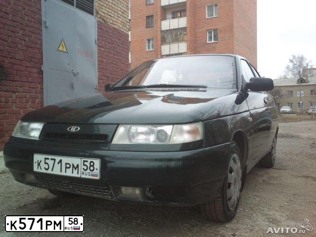 Фото автомобиля LADA 2110, 2002 — госномер К571РМ58. Цвет: ТЕМНО-ЗЕЛЕНЫЙ