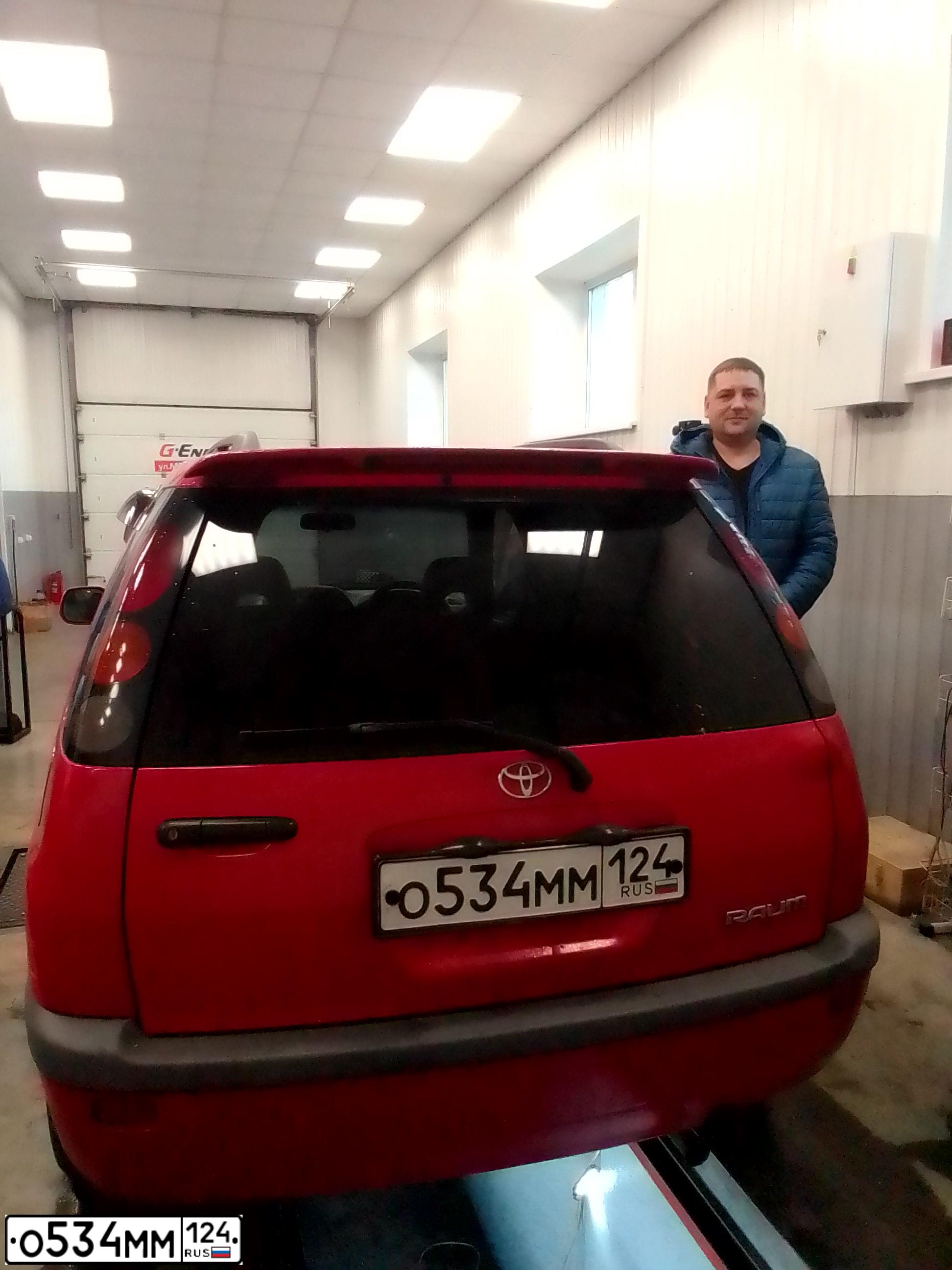 Фото автомобиля TOYOTA RAUM, 1997 — госномер Р653МЕ19