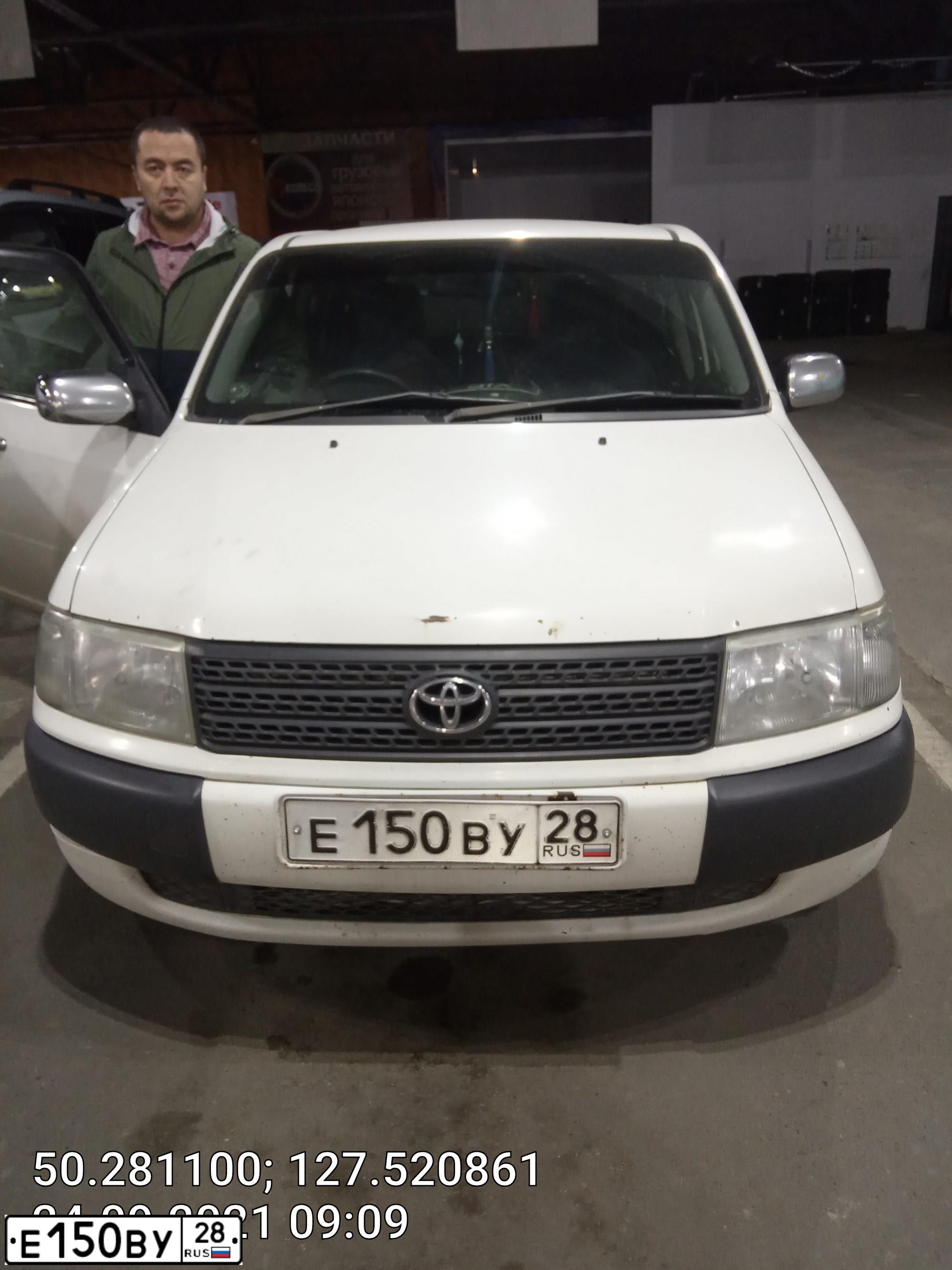 Фото автомобиля TOYOTA PROBOX, 2006 — госномер Е150ВУ28
