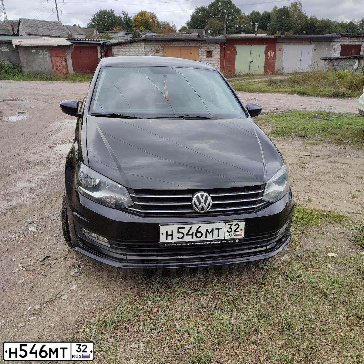 Фото автомобиля VOLKSWAGEN POLO, 2018 — госномер В081ВН57. Цвет: ЧЕРНЫЙ