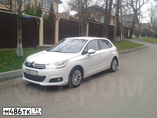 Фото автомобиля CITROEN C4, 2012 — госномер Т757СО71. Цвет: Белый