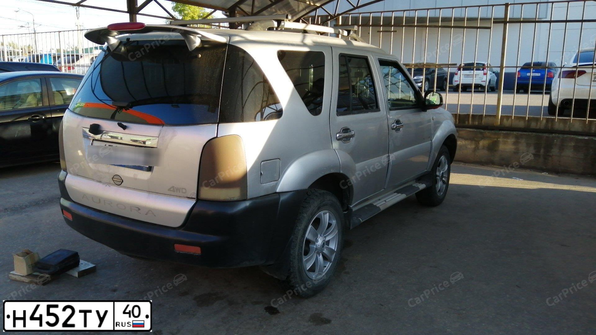 Фото автомобиля DERWAYS S AURORA, 2007 — госномер Н452ТУ40. Цвет: СЕРЕБРИСТЫЙ