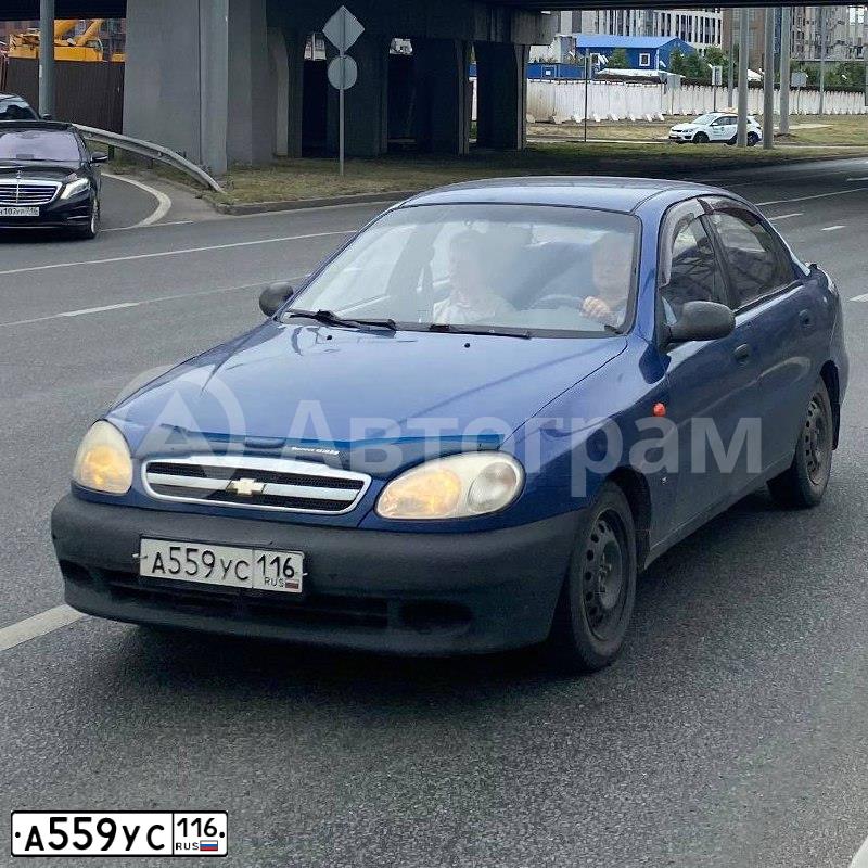 Фото автомобиля ZAZ LANOS, 2007 — госномер К696АК152. Цвет: СИНИЙ