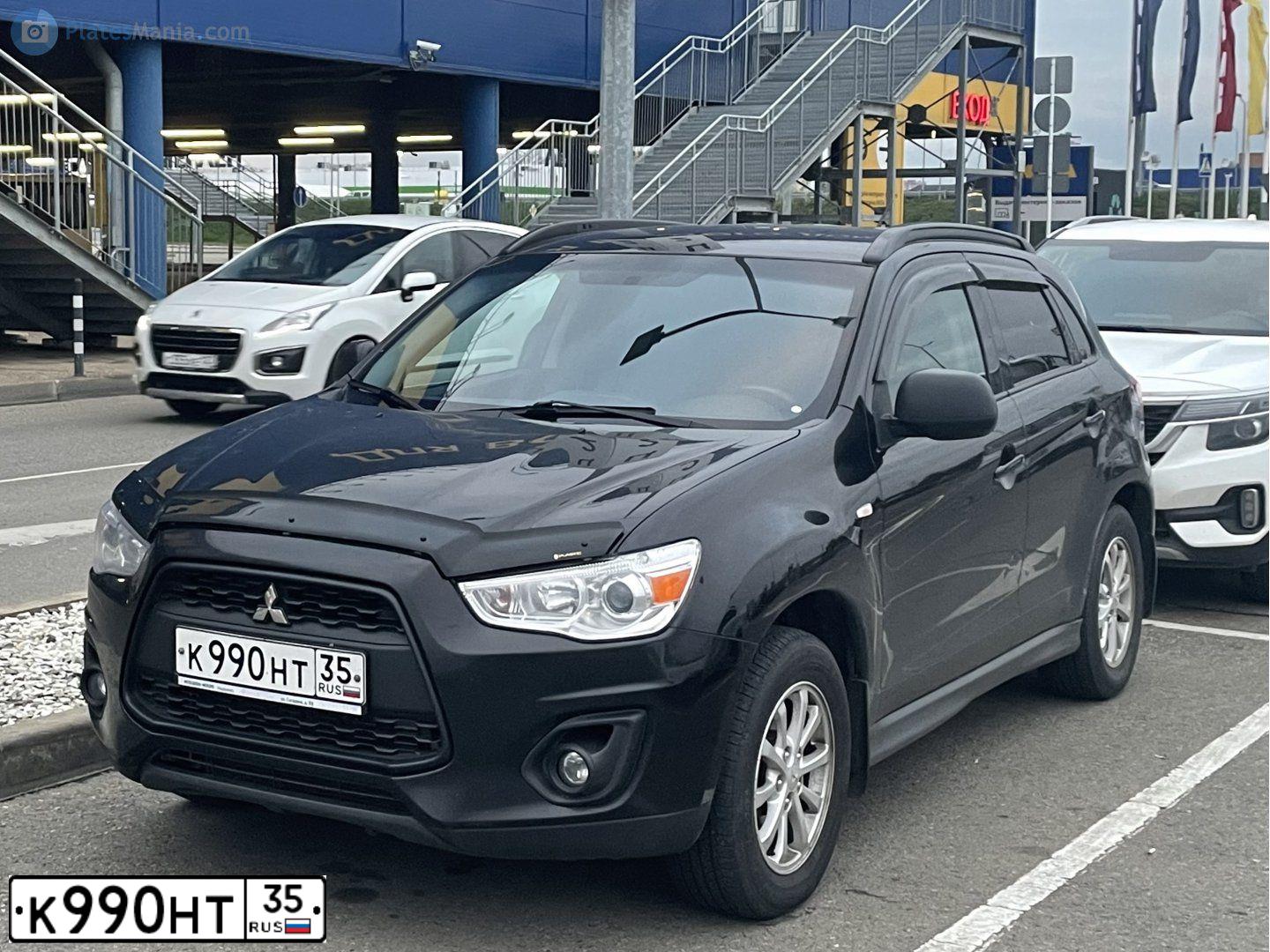 Фото автомобиля MITSUBISHI ASX, 2013 — госномер А310ХР76. Цвет: ЧЕРНЫЙ