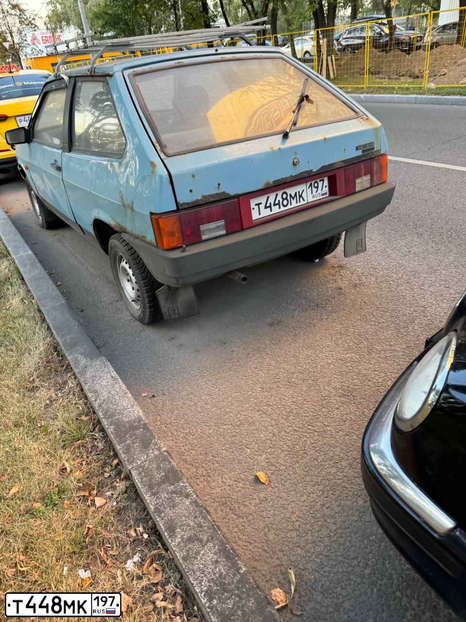 Фото автомобиля LADA 2108 SAMARA, 1989 — госномер Т448МК197. Цвет: СЕРЫЙ