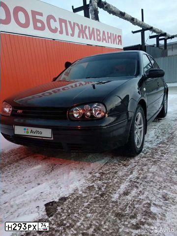 Фото автомобиля VOLKSWAGEN GOLF, 2000 — госномер К600АМ174. Цвет: синий