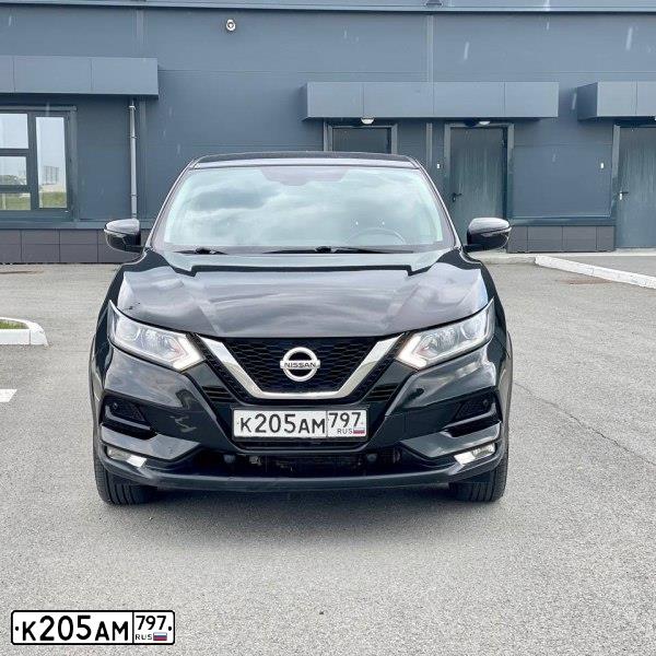 Фото автомобиля NISSAN QASHQAI, 2019 — госномер К205АМ797. Цвет: ЧЕРНЫЙ