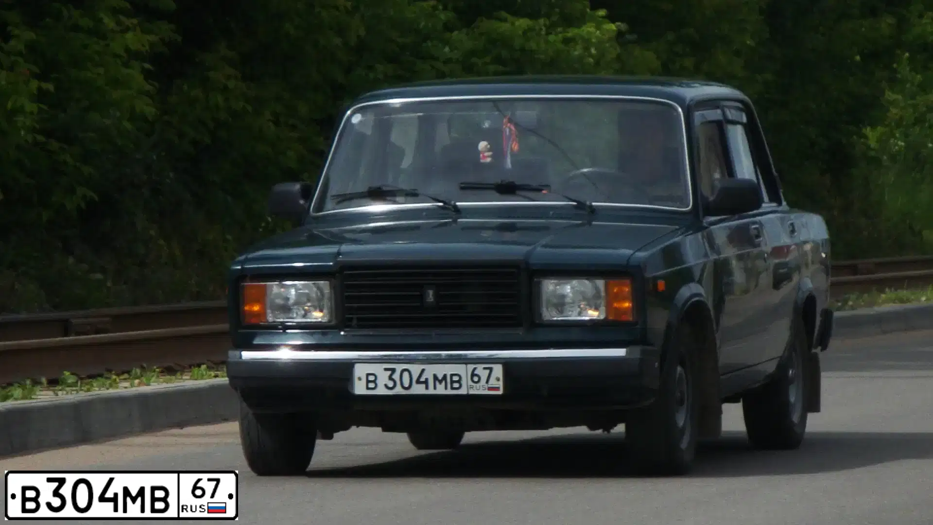 Фото автомобиля LADA 2107, 2008 — госномер В304МВ67. Цвет: ТЕМНО-ЗЕЛЕНЫЙ