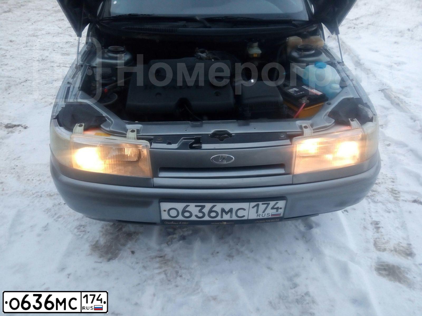 Фото автомобиля LADA 2110, 2007 — госномер О636МС174. Цвет: СРЕДНИЙ СЕРО-ЗЕЛЕН.МЕТАЛЛ