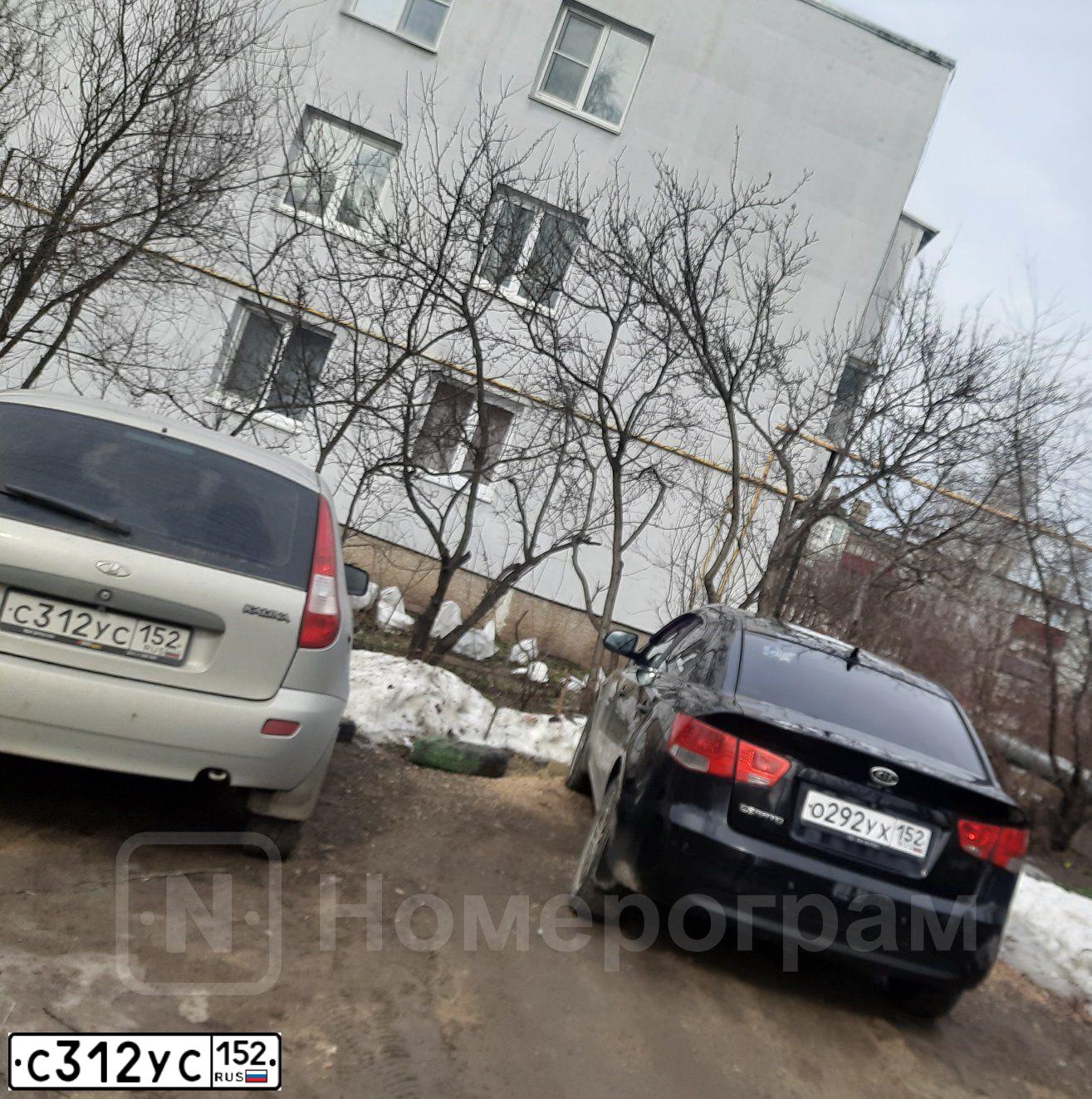 Фото автомобиля LADA 1119 KALINA, 2011 — госномер С312УС152. Цвет: Серебристый