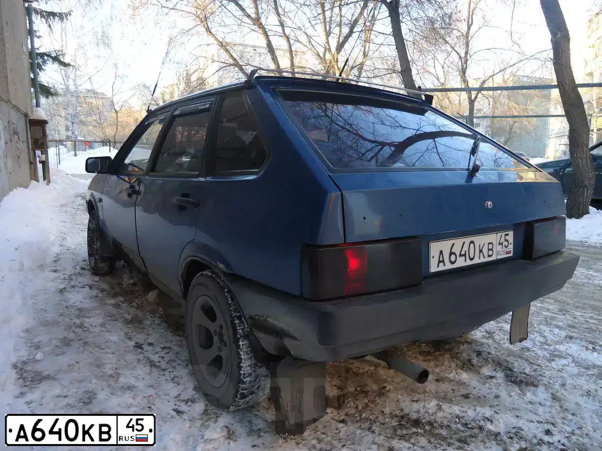 Фото автомобиля LADA 2109 SAMARA, 2000 — госномер К873КС45. Цвет: СИНЕ ЗЕЛЕНЫЙ