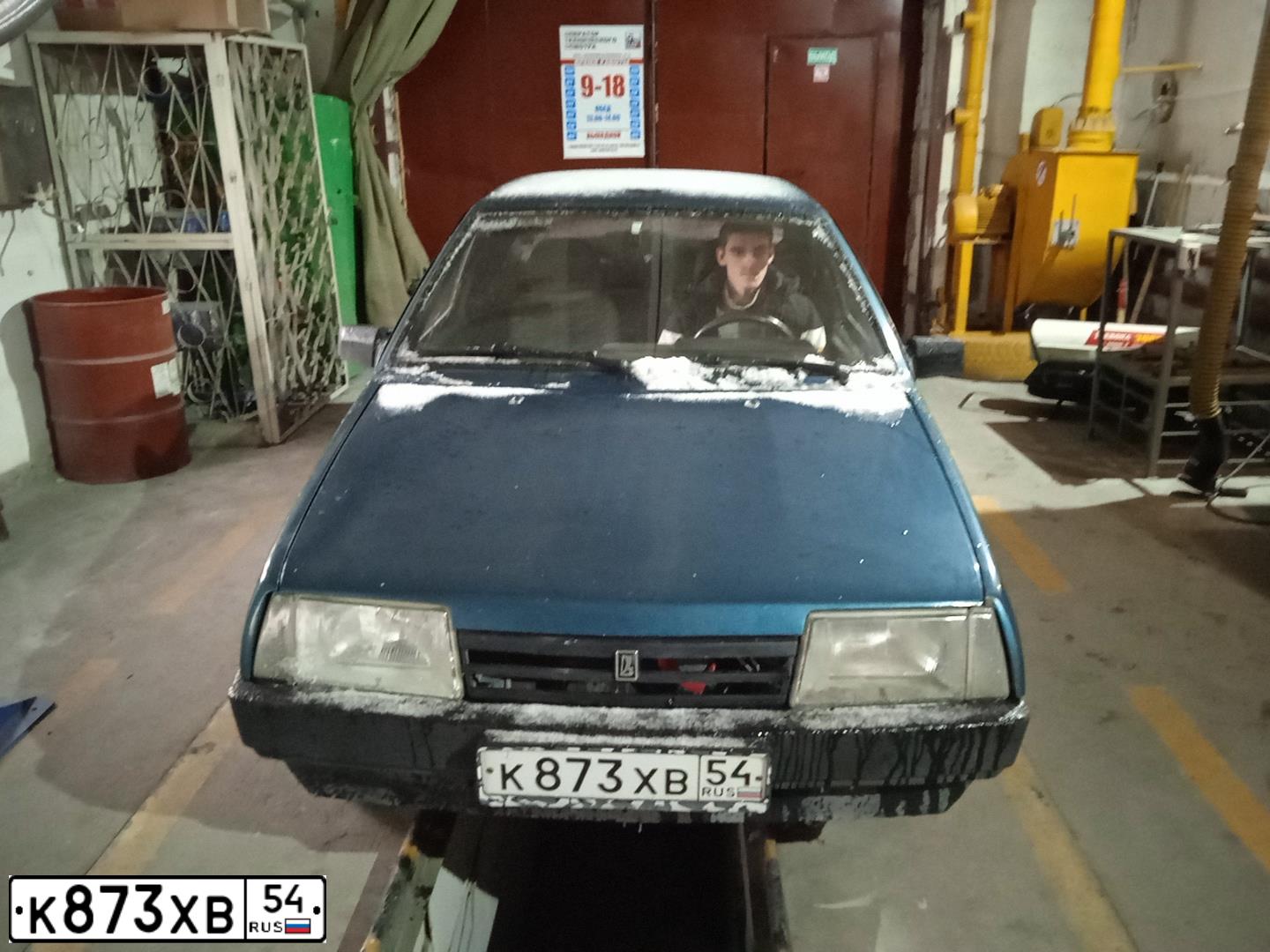 Фото автомобиля LADA 2109 SAMARA, 1999 — госномер К873ХВ54. Цвет: СЕРЕБРИСТО ЗЕЛЕНЫЙ