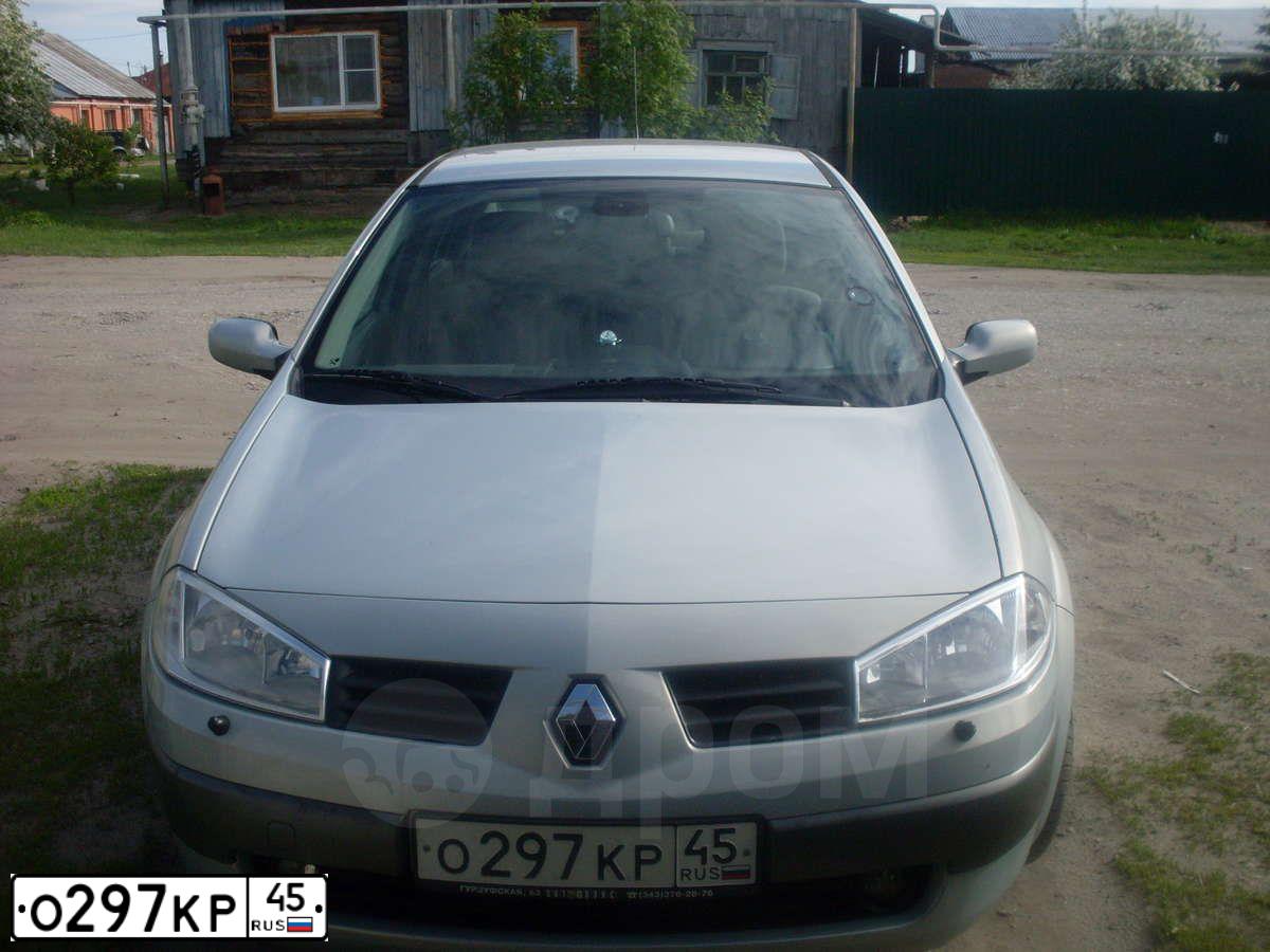 Фото автомобиля RENAULT MEGANE, 2004 — госномер В864МС196. Цвет: СЕРО ГОЛУБОЙ