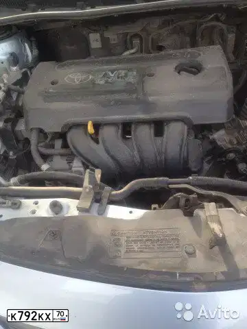 Фото автомобиля TOYOTA COROLLA, 2008 — госномер К792КХ70. Цвет: СЕРО-ГОЛУБОЙ