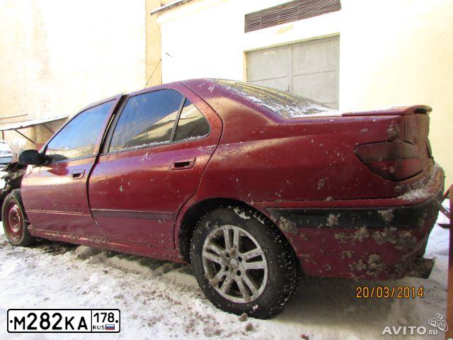 Фото автомобиля PEUGEOT 406, 1997 — госномер М282КА178. Цвет: ВИШНЕВЫЙ